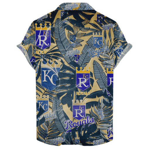 Kansas City Royals Retro Logo Hawaiian Shirt - Image 2