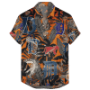 Detroit Tigers Retro Logo Hawaiian Shirt
