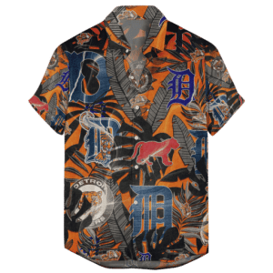 Detroit Tigers Retro Logo Hawaiian Shirt