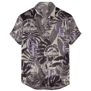 Colorado Rockies Retro Logo Hawaiian Shirt