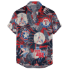 Texas Rangers Retro Logo Hawaiian Shirt