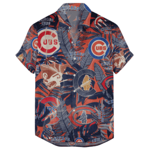 Chicago Cubs Retro Logo Hawaiian Shirt