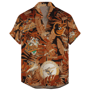 Baltimore Orioles Retro Logo Hawaiian Shirt