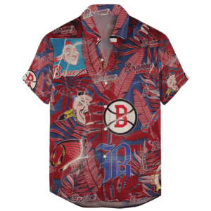 Atlanta Braves Retro Logo Hawaiian Shirt