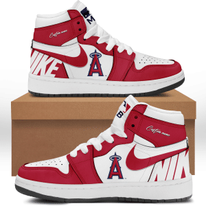 Custom Your Name Los Angeles Angels Jordan Sneakers AD64