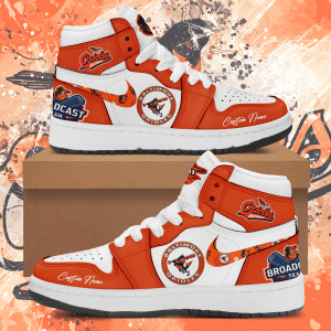 Custom Your Name Baltimore Orioles Jordan Sneakers WD83