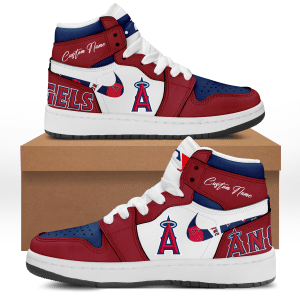 Custom Your Name Los Angeles Angels Jordan Sneakers AD63
