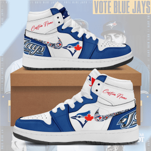 Custom Your Name Toronto Blue Jays Jordan Sneakers RS33