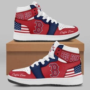 Custom Your Name Boston Red Sox Jordan Sneakers FH21