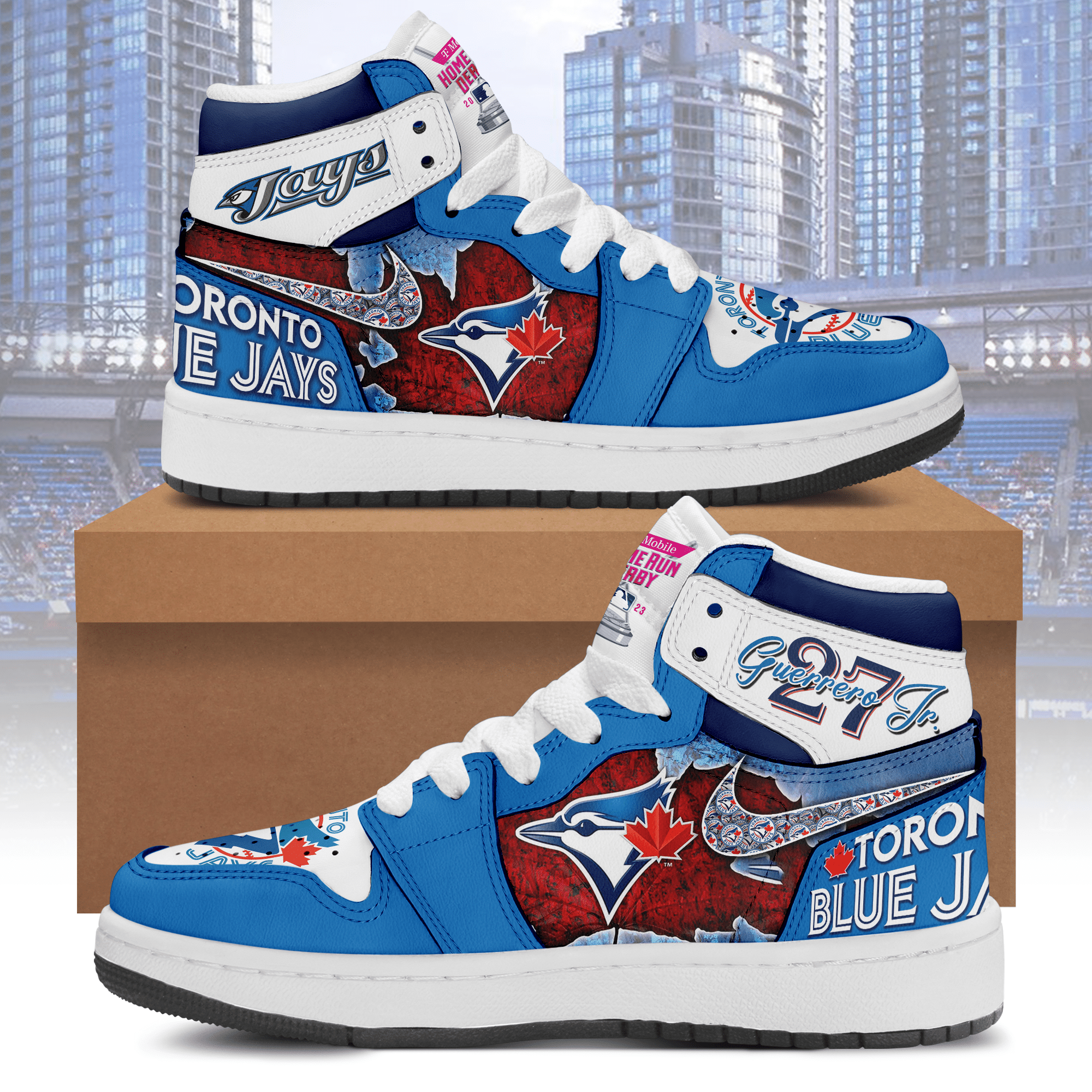 Toronto Blue Jays Jordan Sneakers GD12