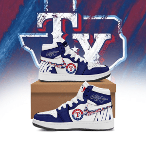 Custom Your Name Texas Rangers Jordan Sneakers RF13