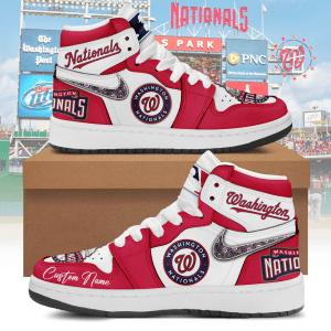 Custom Your Name Washington Nationals Jordan Sneakers AV73