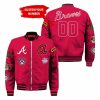 Custom Your Number Atlanta Braves Bomber Jacket Full Size QL39