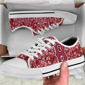 Boston Red Sox Unisex Canvas Shoes - Low Top WV44