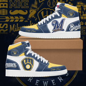 Milwaukee Brewers Jordan Sneakers KE54