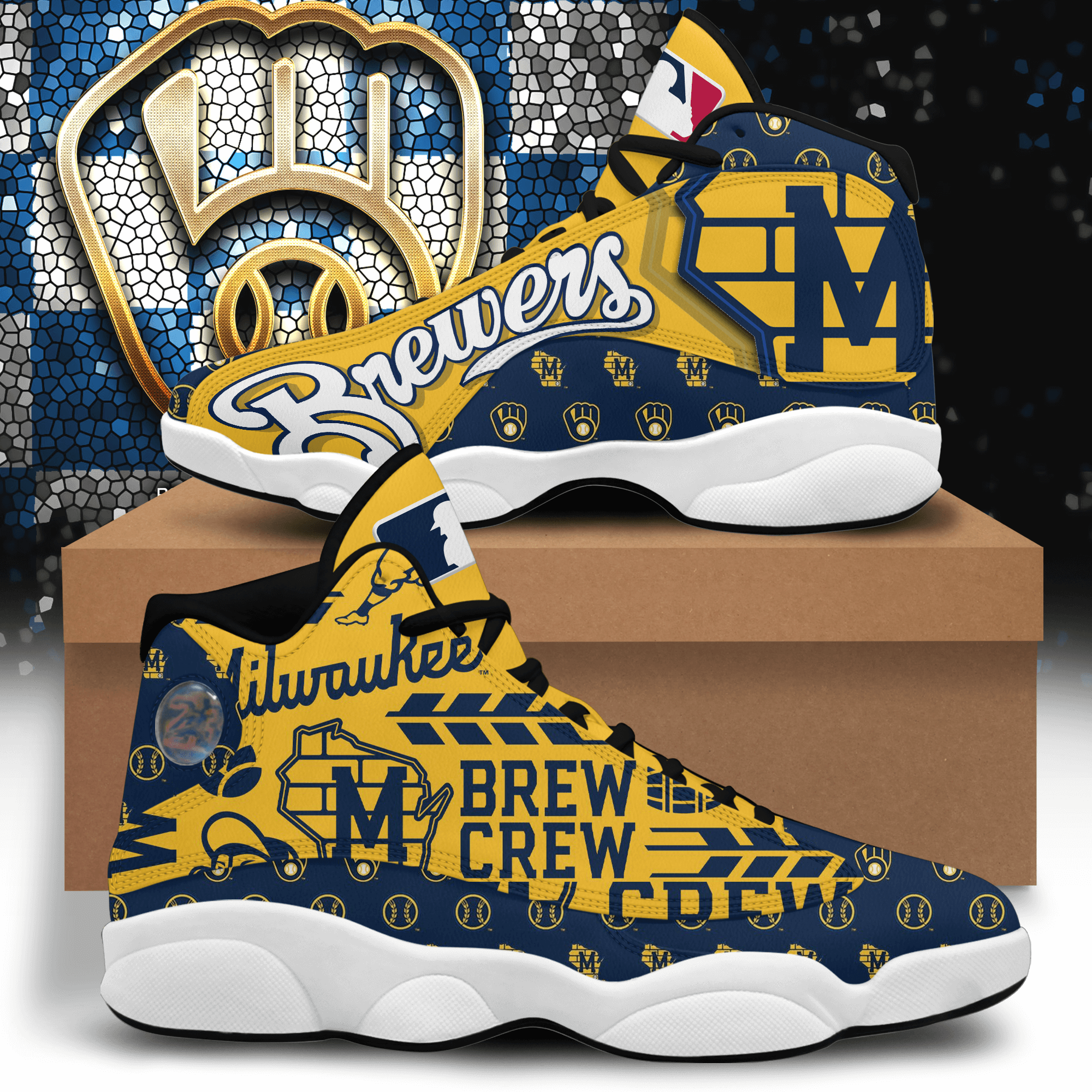 Milwaukee Brewers Air Jd 13 LW11