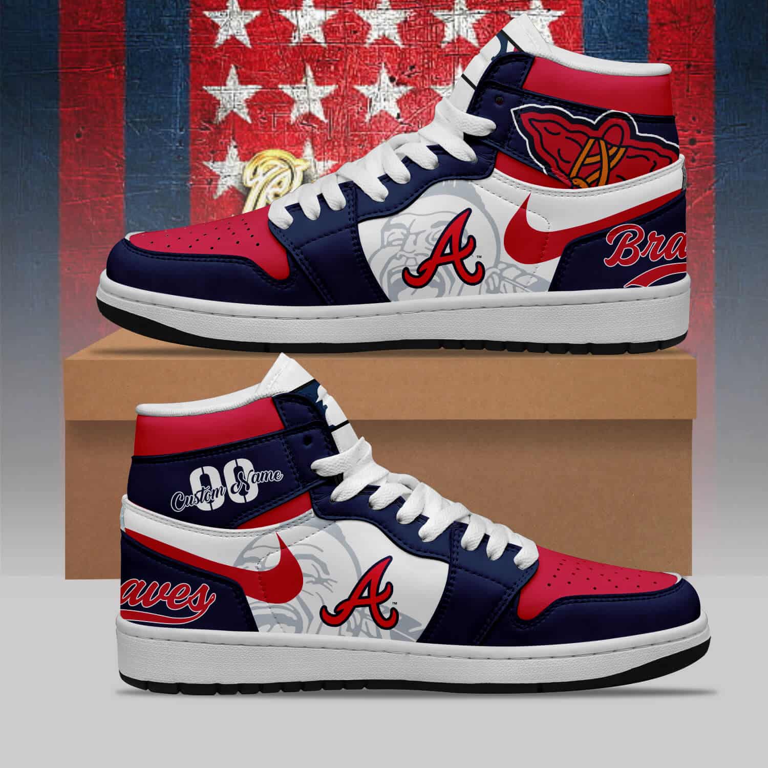 Atlanta Braves Jordan Sneakers KG12