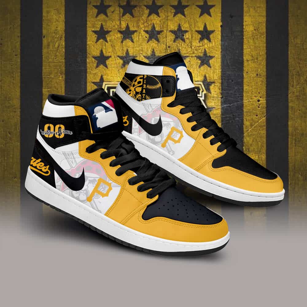 Pittsburgh Pirates Jordan Sneakers WK47 - Image 2