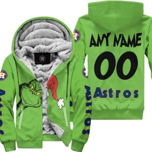 The Grinch – Houston Astros - Fleece Zip Hoodie