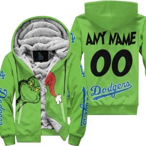 The Grinch – Los Angeles Dodgers - Fleece Zip Hoodie