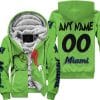 The Grinch – Miami Marlins - Fleece Zip Hoodie