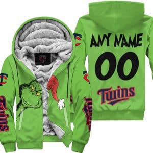 The Grinch – Minnesota Twins - Fleece Zip Hoodie