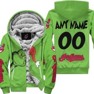 The Grinch – Cleveland Indians - Fleece Zip Hoodie