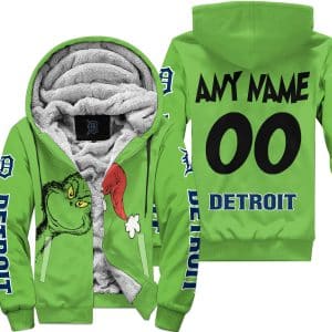 The Grinch – Detroit Tigers - Fleece Zip Hoodie
