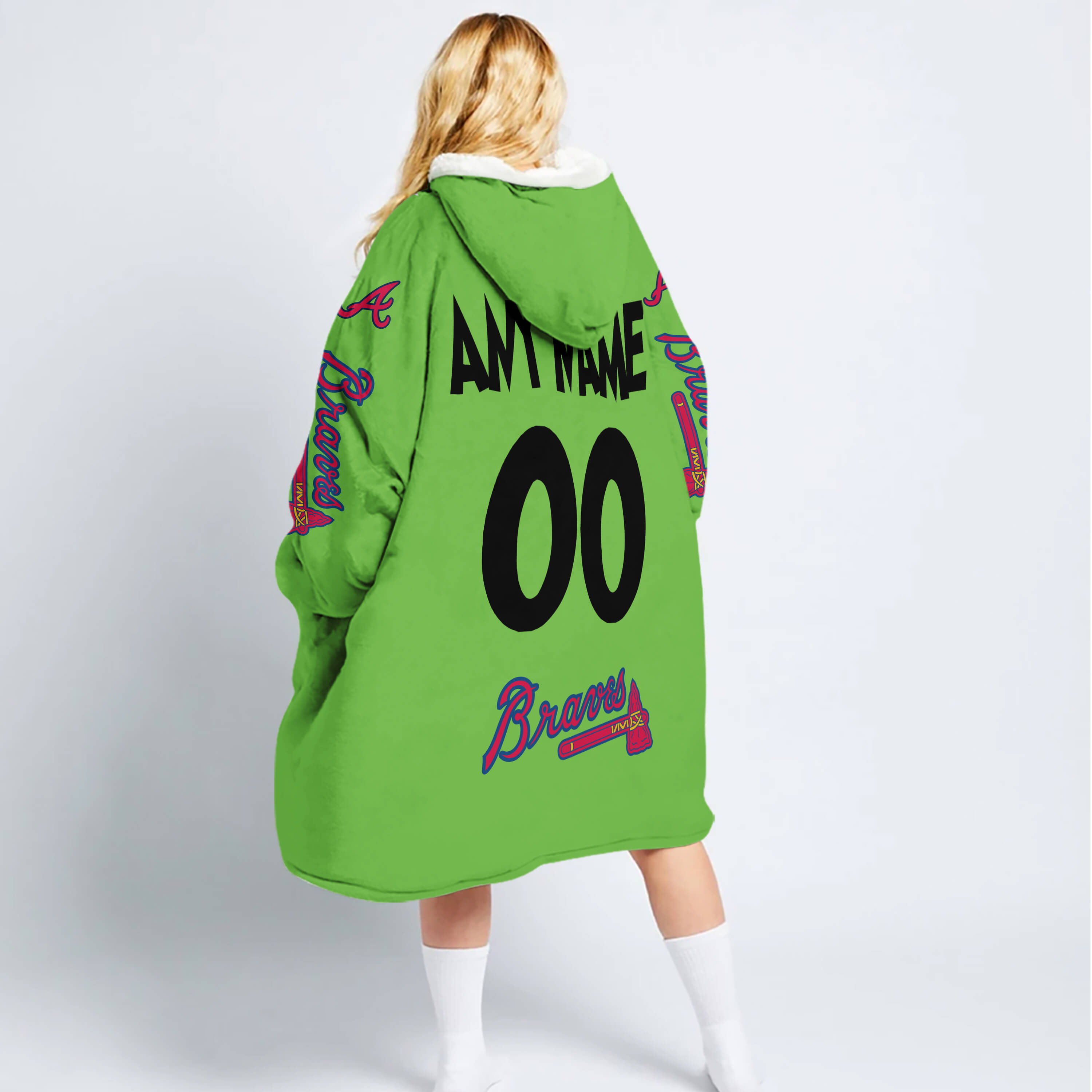 The Grinch – Atlanta Braves - Oodie Blanket - Image 6