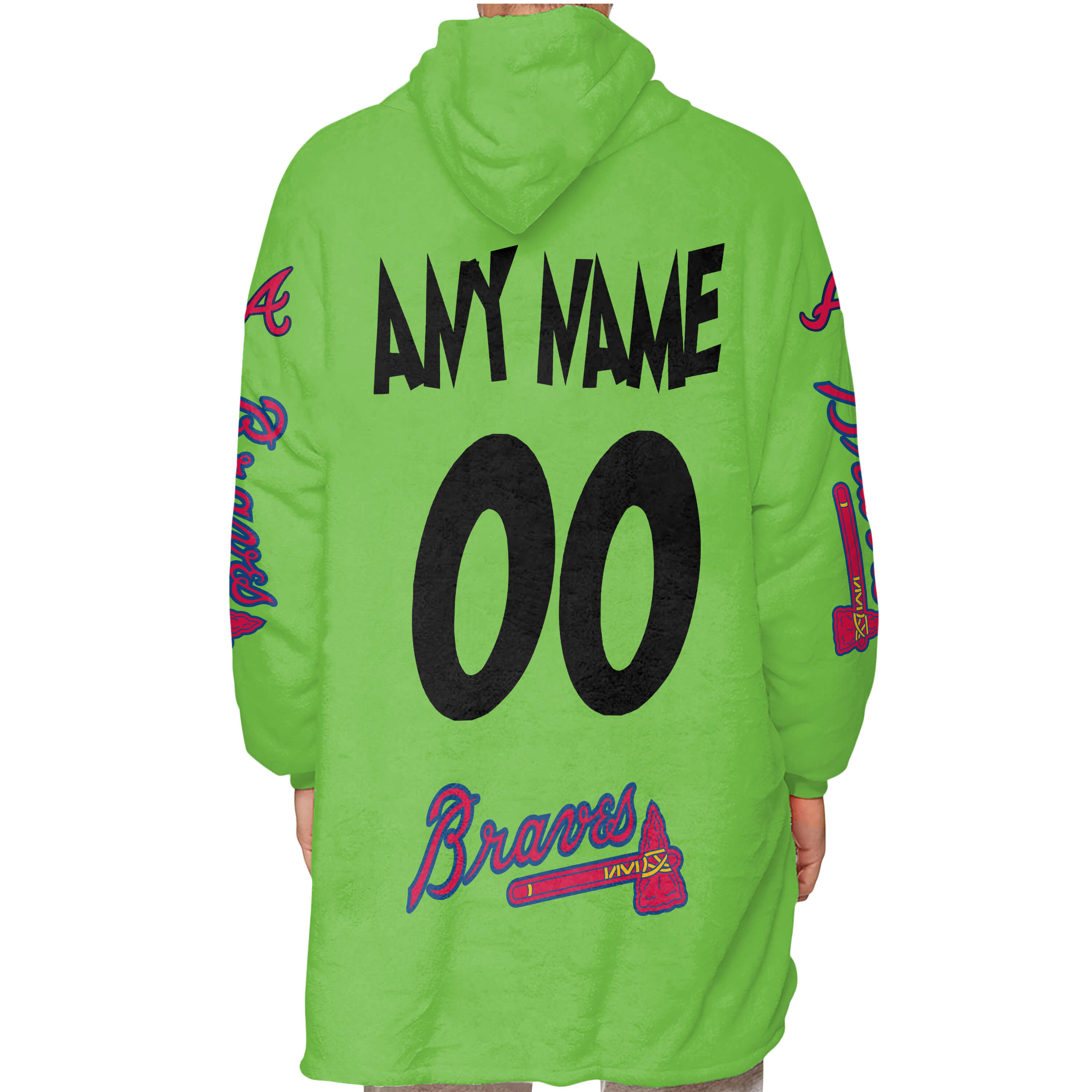 The Grinch – Atlanta Braves - Oodie Blanket - Image 5