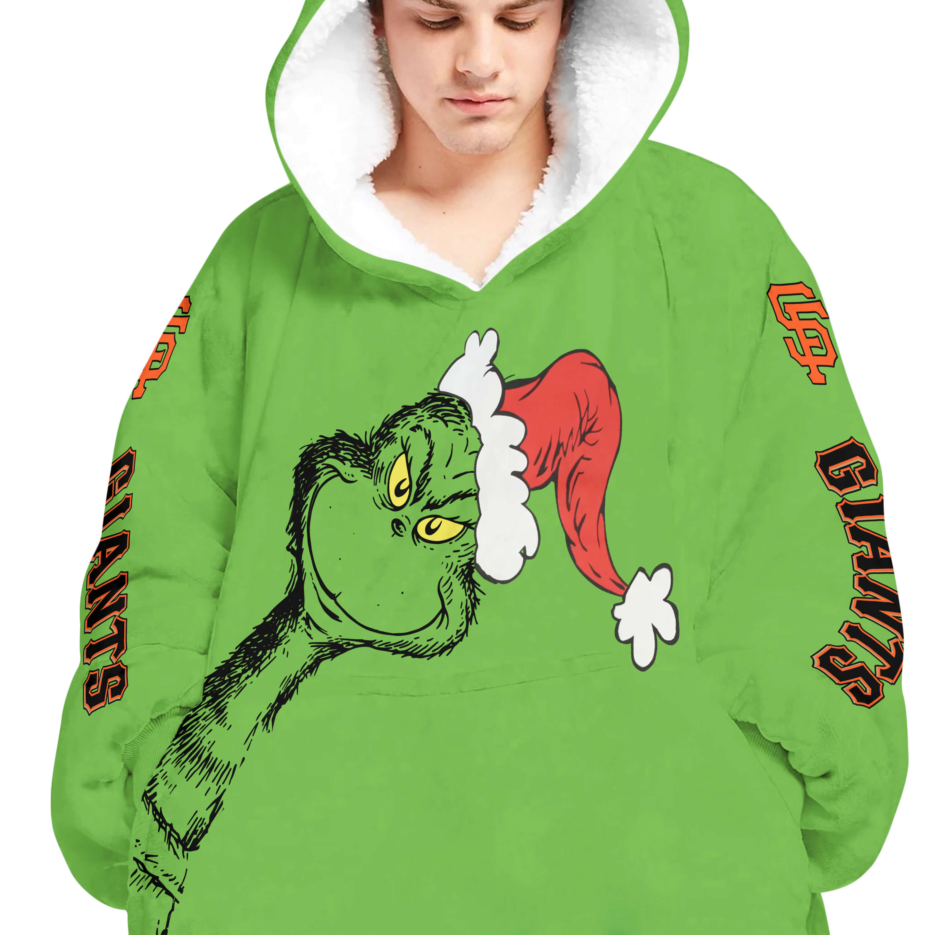 The Grinch – San Francisco Giants - Oodie Blanket - Image 4