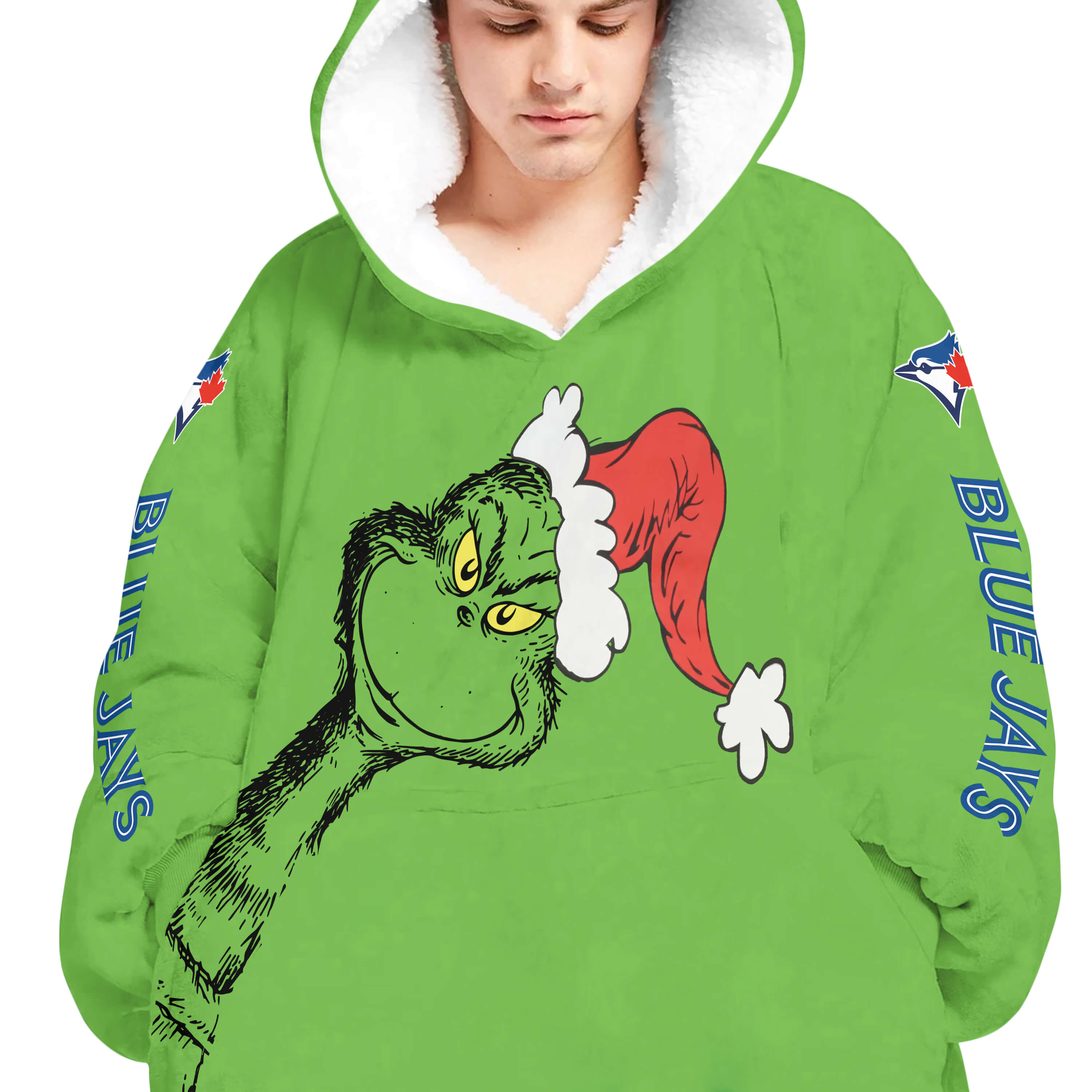 The Grinch – Toronto Blue Jays - Oodie Blanket - Image 4