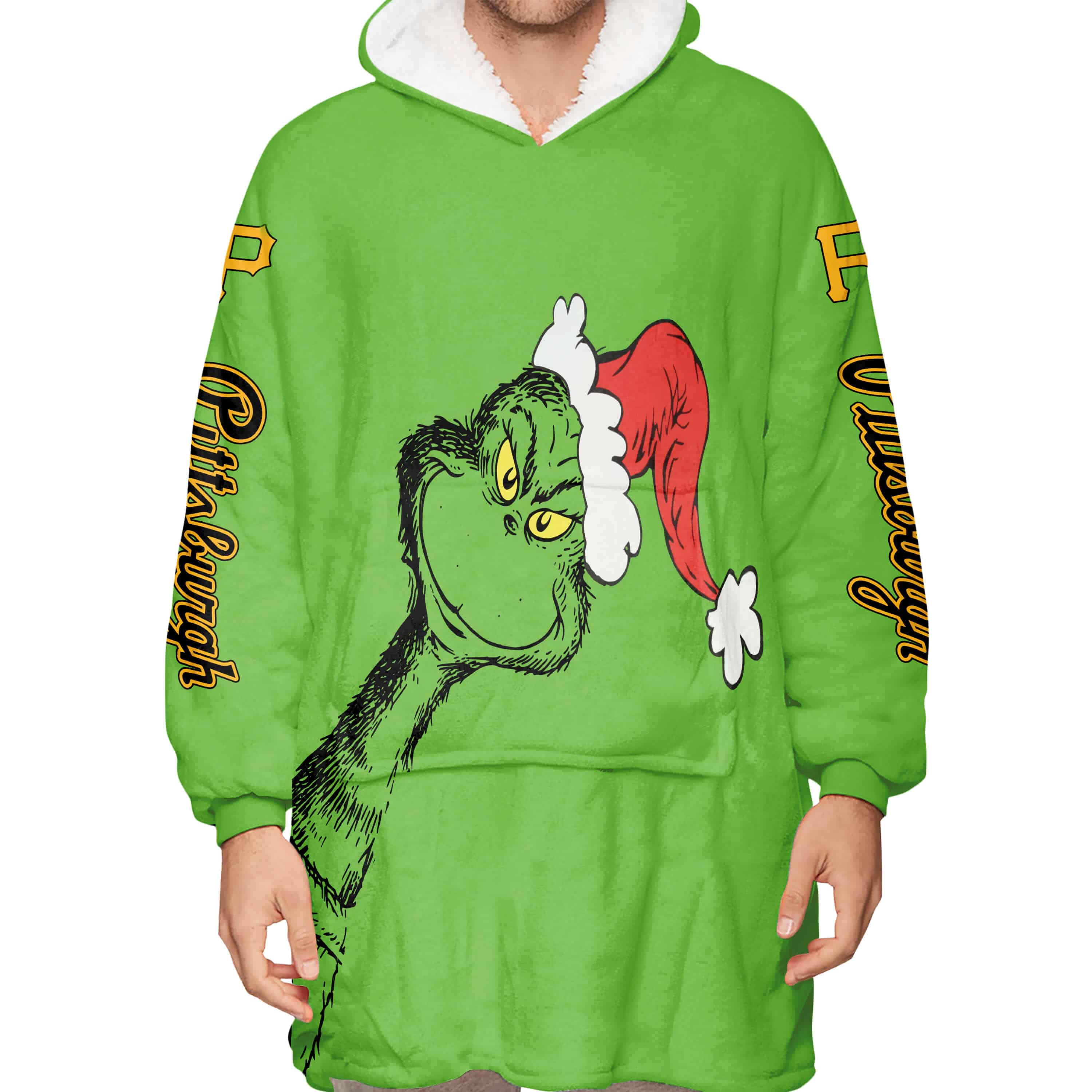 The Grinch – Pittsburgh Pirates - Oodie Blanket - Image 3