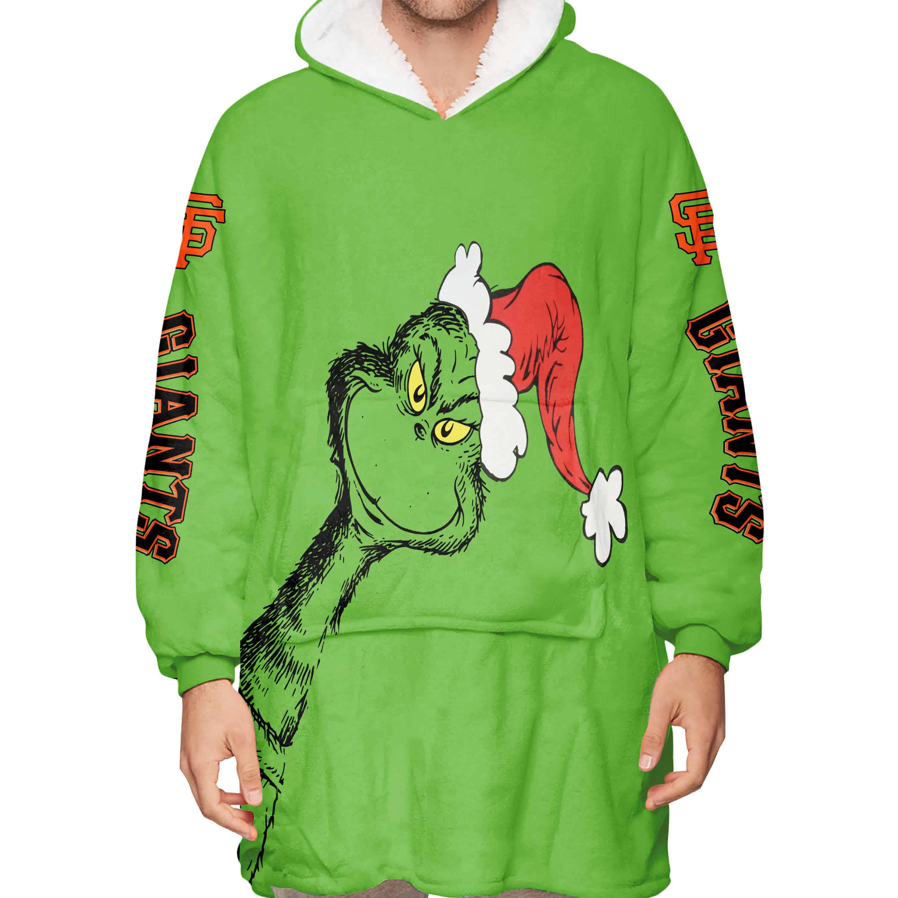 The Grinch – San Francisco Giants - Oodie Blanket - Image 3