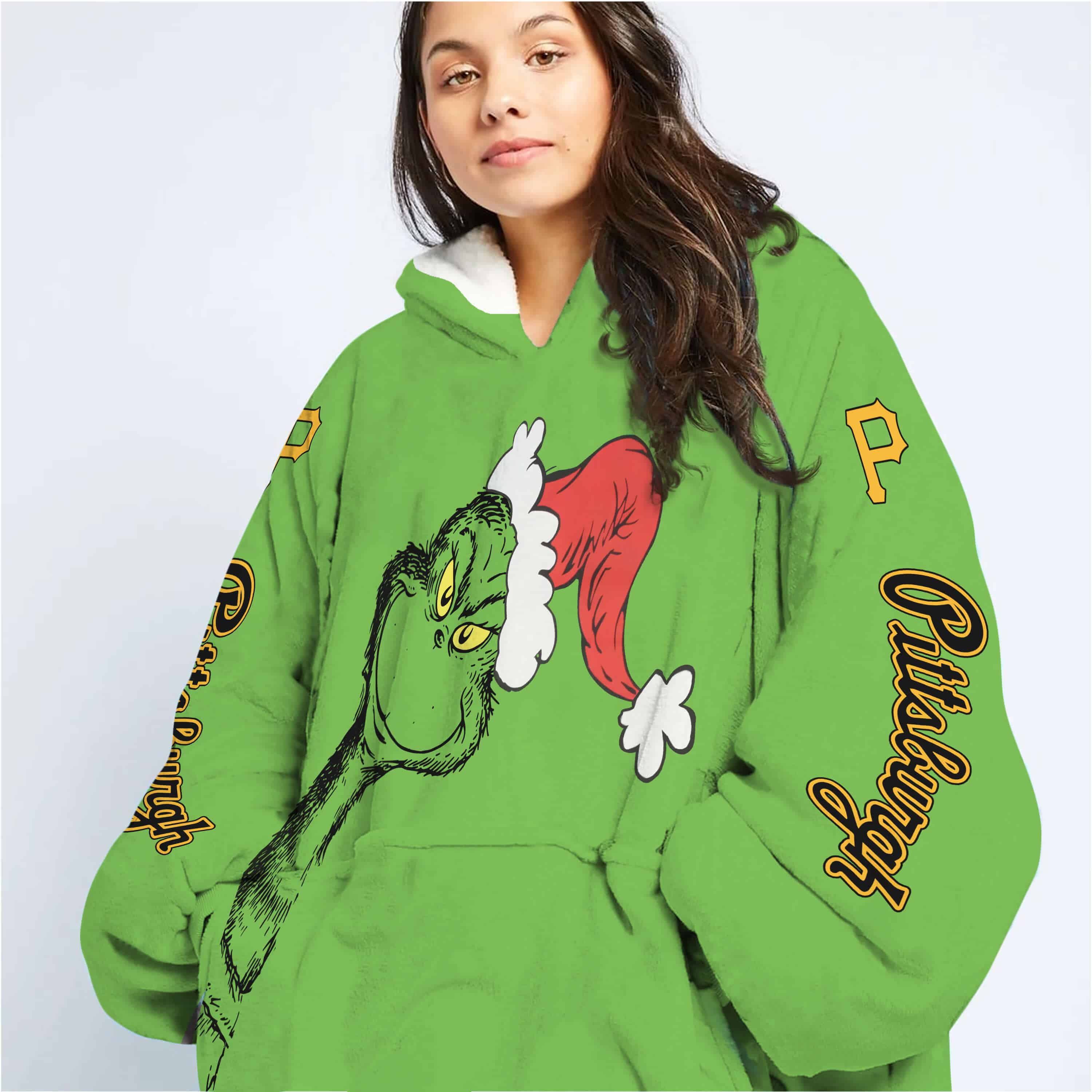The Grinch – Pittsburgh Pirates - Oodie Blanket - Image 2