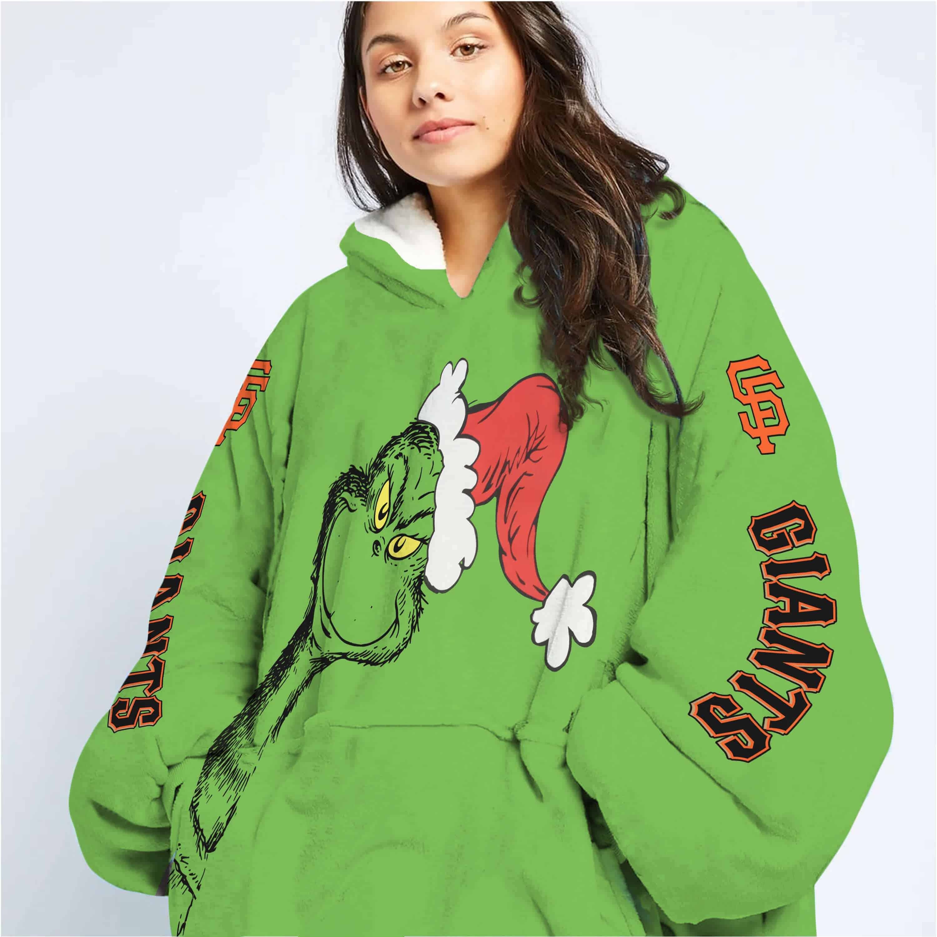 The Grinch – San Francisco Giants - Oodie Blanket - Image 2