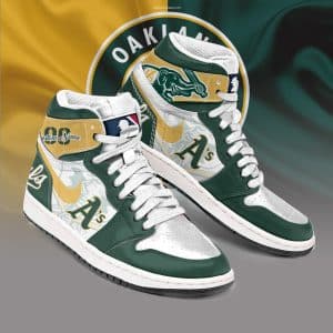 Custom Your Name Oakland Athletics Jordan Sneakers CJ28