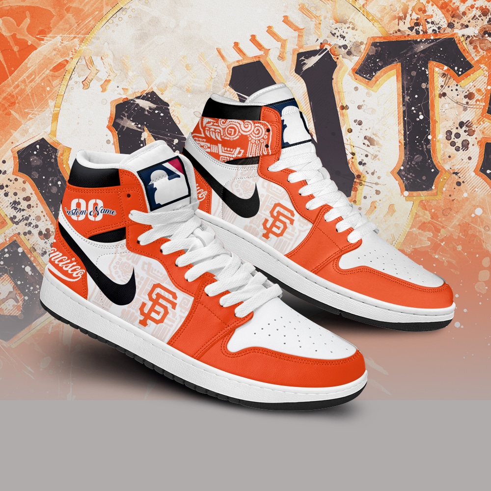 Custom Your Name San Francisco Giants Jordan Sneakers KS87