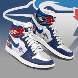 Custom Your Name Toronto Blue Jays Jordan Sneakers YW82