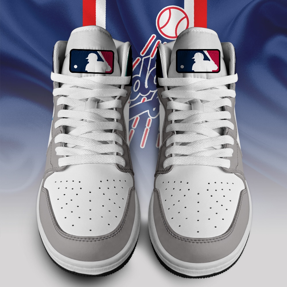 Custom Your Name Los Angeles Dodgers Jordan Sneakers OI27 - Image 2
