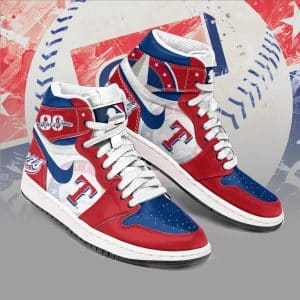 Custom Your Name Texas Rangers Jordan Sneakers OI93