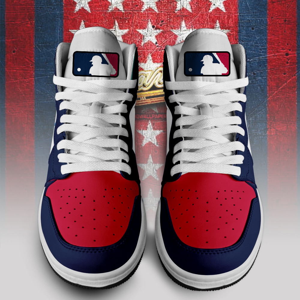 Custom Your Name Atlanta Braves Jordan Sneakers OO37 - Image 2
