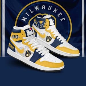 Custom Your Name Milwaukee Brewers Jordan Sneakers KX99