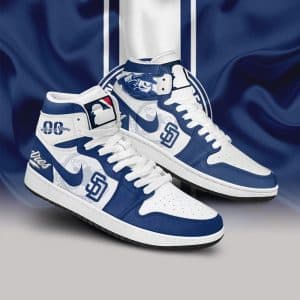 Custom Your Name San Diego Padres Jordan Sneakers OX83