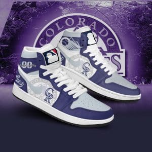 Custom Your Name Colorado Rockies Jordan Sneakers OI38