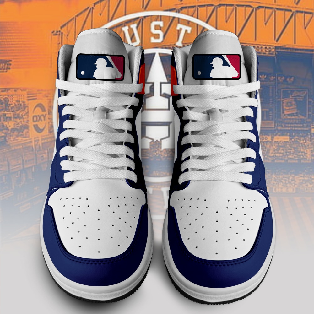 Custom Your Name Houston Astros Jordan Sneakers PF83 - Image 2