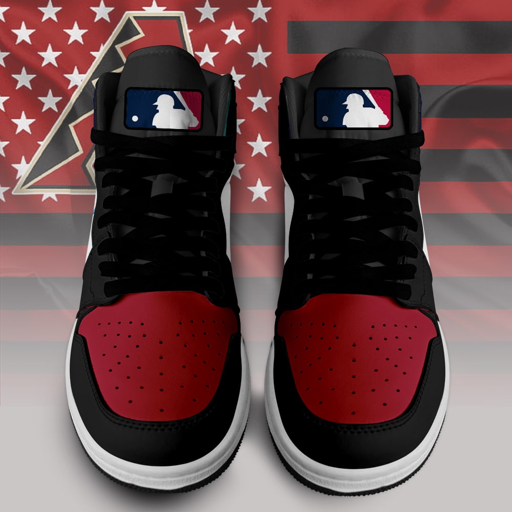 Custom Your Name Arizona Diamondbacks Jordan Sneakers KX29 - Image 2