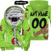 The Grinch – Atlanta Braves - Fleece Zip Hoodie