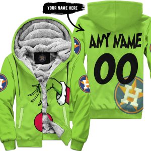 The Grinch – Houston Astros - Fleece Zip Hoodie