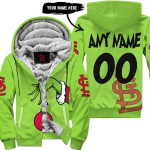 The Grinch – St. Louis Cardinals - Fleece Zip Hoodie
